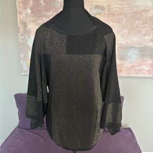 Escada Black and Gold Block Sleeveless Sweater and Matching Shrug‎ Size M 💐